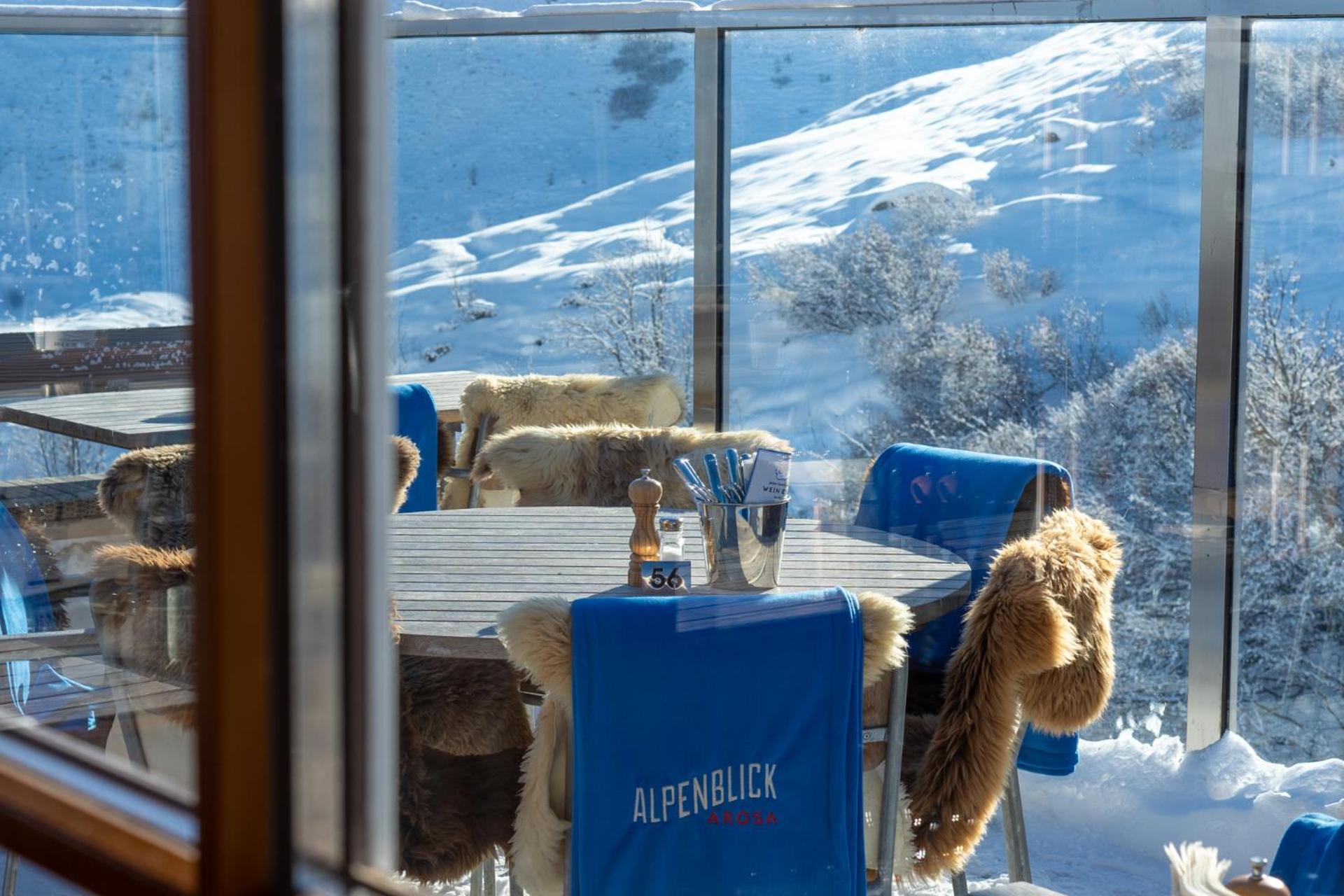 Alpenblick Bergrestaurant&Hotel Arosa Exterior foto